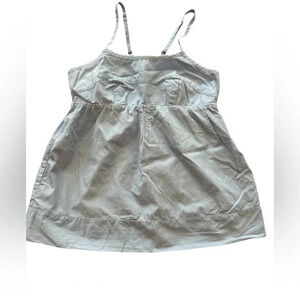GAP Girls Blue Pinstripe Cotton Adjustable Strap Camisole Top Size XS